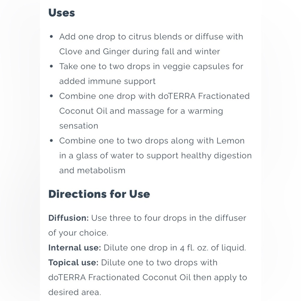 Cassia Essential Oil - doTERRA, 15ml - Picture 6 of 11